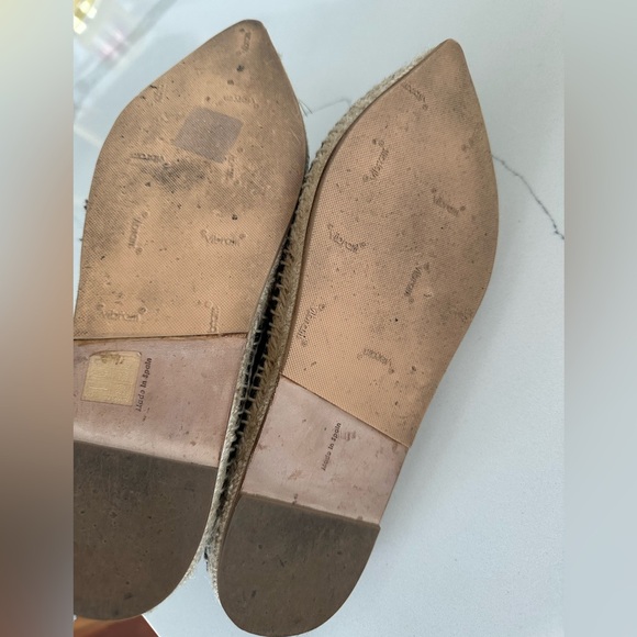 AUTH Celine Leather Espadrilles Black Sz 40 - Picture 5 of 7